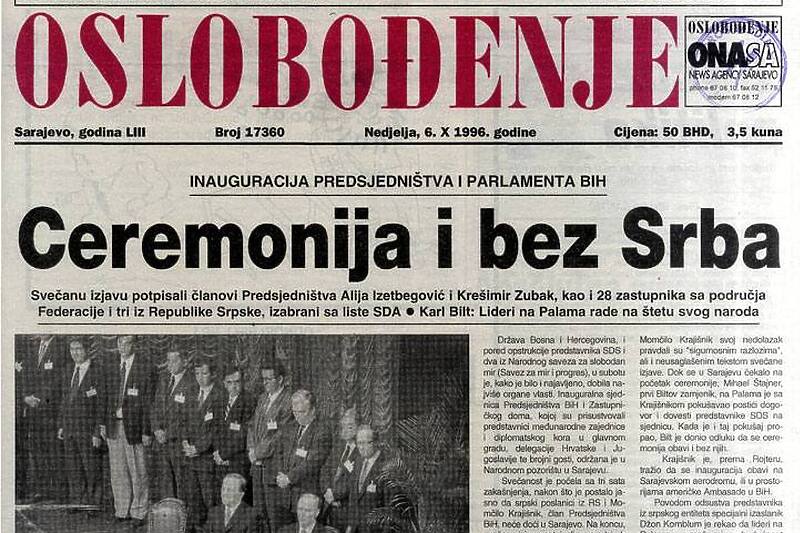 Kako Je Izgledala Inauguracija Prvog Poslijeratnog Predsjedništva BiH