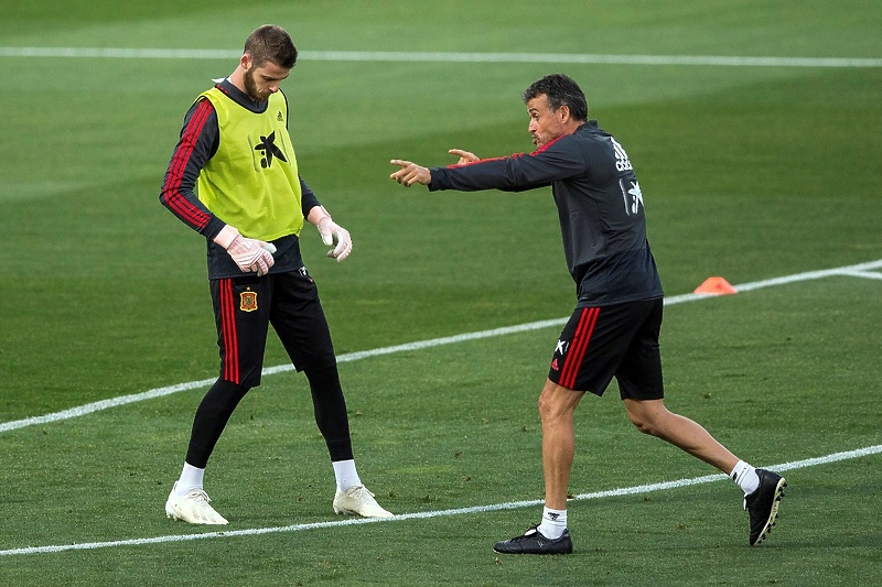 David De Gea i Luis Enrique (Foto: EPA-EFE)