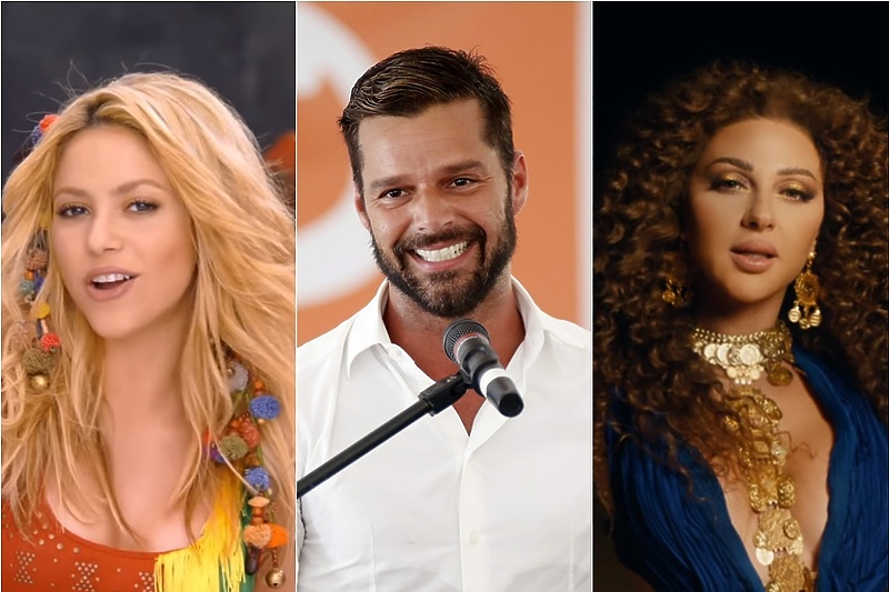 Shakira, Ricky Martin i Myriam Fares (Foto: EPA/YouTube)