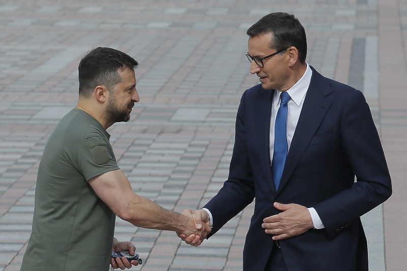 Volodimir Zelenski i Mateusz Morawiecki (Foto: EPA-EFE)