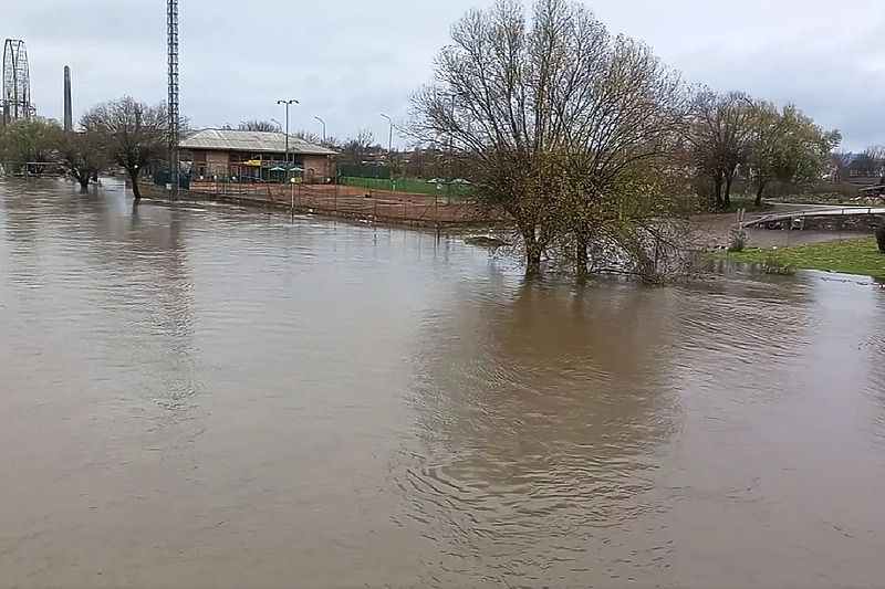 Prijedor: Vodostaj Sane i Gomjenice u porastu u porastu zbog obilnih padavina (Foto: Prijedordanas)