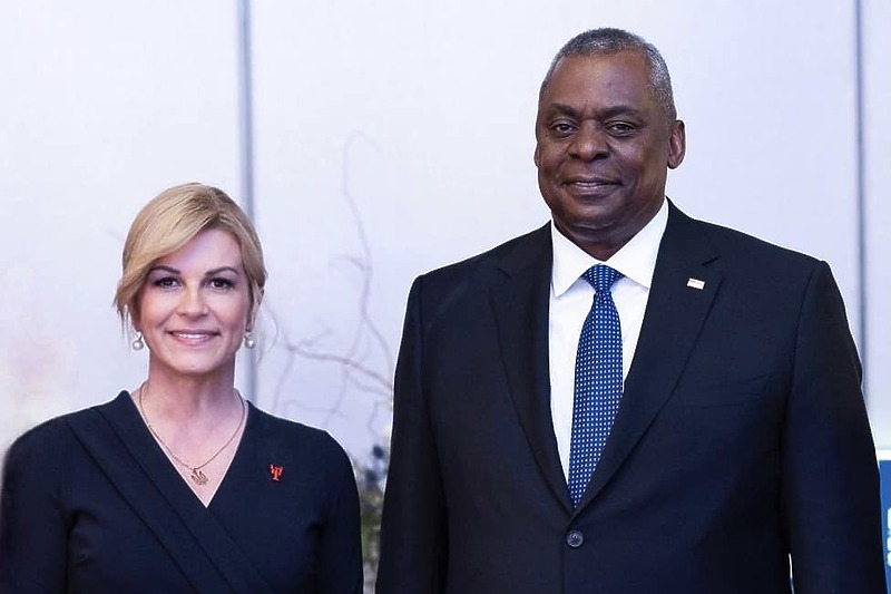 Kolinda Grabar-Kitarović i Lloyd J. Austin III (Foto: Facebook)