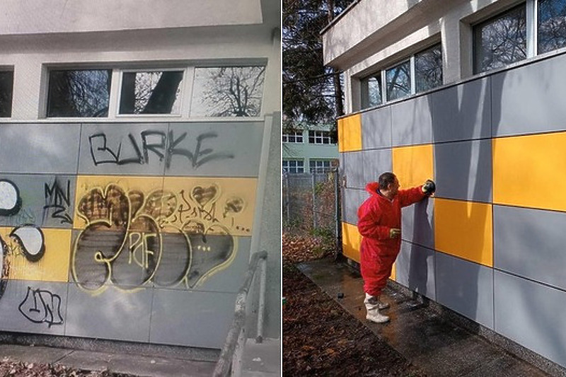 Nastavlja se akcija uklanjanja grafita koja će doprinijeti što čistijem Sarajevu (Foto: Facebook)