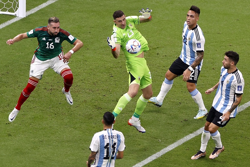 Emiliano Martinez na utakmici protiv Meksika (Foto: EPA-EFE)