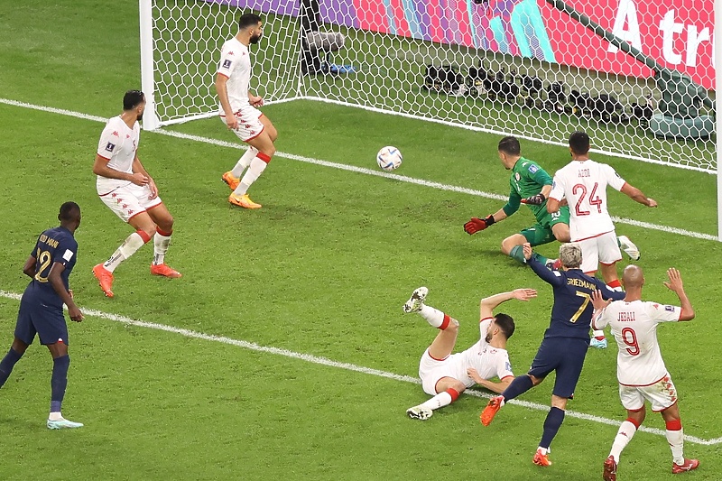 Trenutak kada je Griezmann postigao gol za 1:1 (Foto: EPA-EFE)