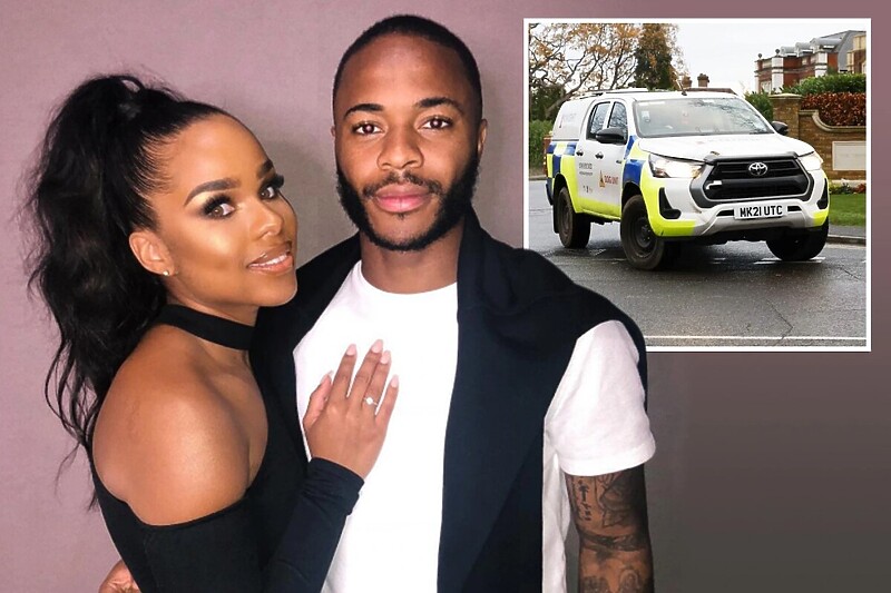 Paige Milian i Raheem Sterling (Foto: Twitter)