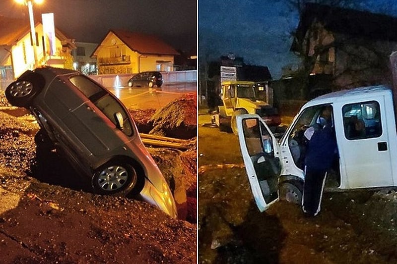 "Bijeljinska rupa" je kanal u jednoj ulici gdje se izvode radovi (Foto: InfoBijeljina)