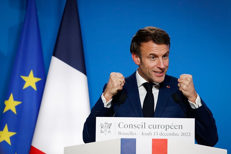 Macron je poručio da očekuje pobjedu u finalu (Foto: EPA-EFE)