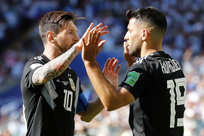 Messi i Aguero su godinama najbolji prijatelji (Foto: EPA-EFE)