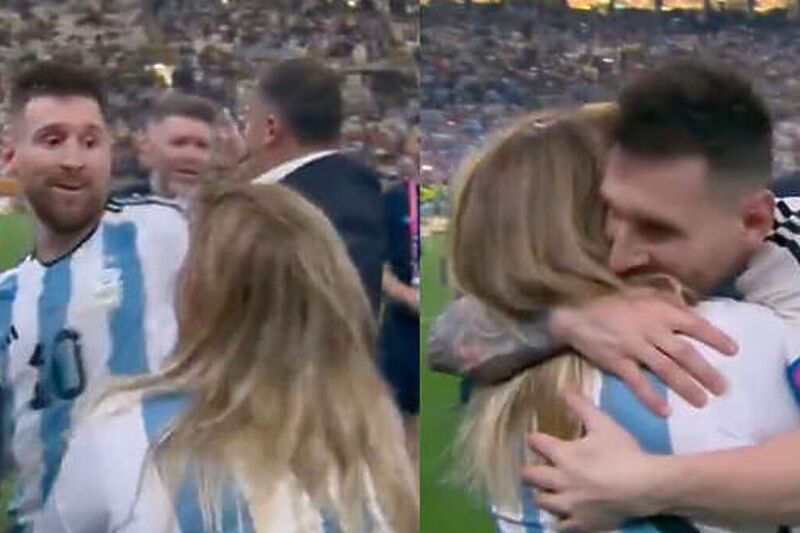 Who is Antonia Farías, the woman who hugged Lionel Messi after he