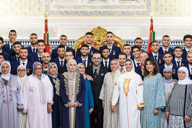 Igrači Maroka s majkama stigli kod kralja (Foto: Instagram)