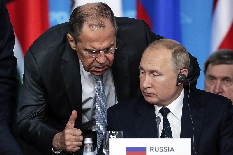 Sergej Lavrov i Vladimir Putin nalaze se pod sankcijama Evropske unije (Foto: EPA-EFE)