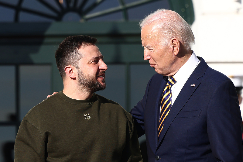 Volodimir Zelenski i Joe Biden u Washingtonu (Foto: EPA-EFE)