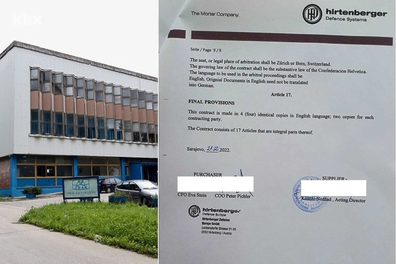 Sarajevska firma Zrak potpisala ugovor s austrijskom firmom Hirtenberger (Foto: Klix.ba)