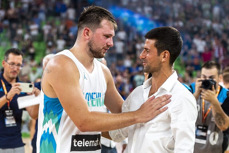 Luka Dončić i Novak Đoković (Foto: Twitter)