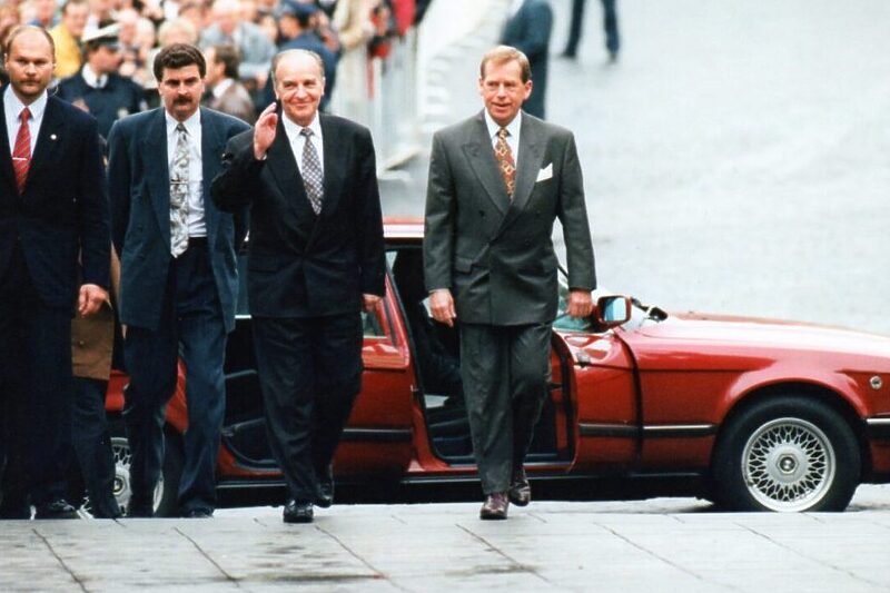 Vaclav Havel i Alija Izetbegović u Pragu u oktobru 1995. godine