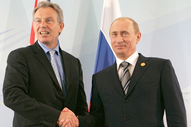 Tony Blair i Vladimir Putin (Foto: EPA-EFE)