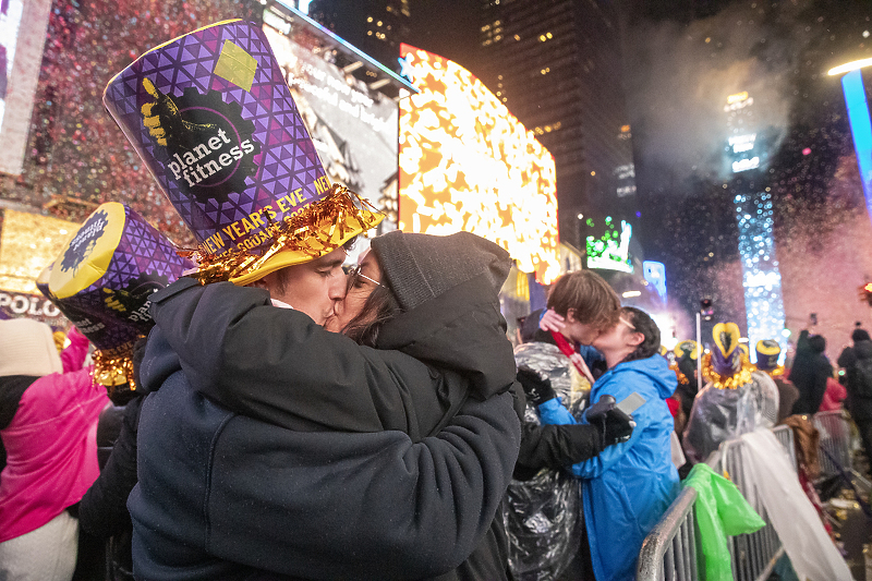 Doček nove godine u New Yorku (Foto: EPA-EFE)