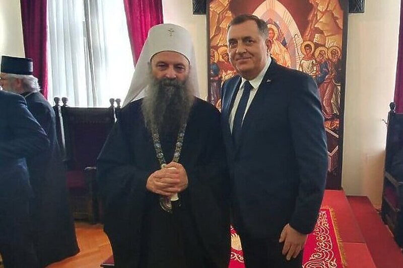 Porfirije i Dodik (Foto: Instagram)