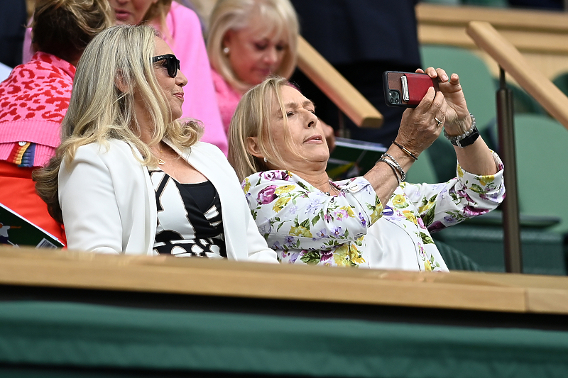 Navratilova (desno) na finalu Wimbledona 2021. godine (Foto: EPA-EFE)