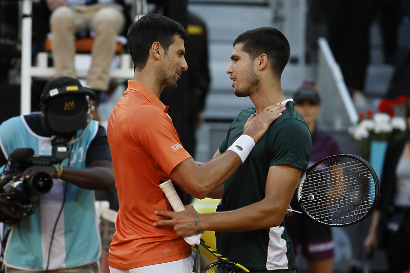 Đoković će imati priliku da od Alcaraza preuzme prvo mjesto na ATP listi (Foto: EPA-EFE)