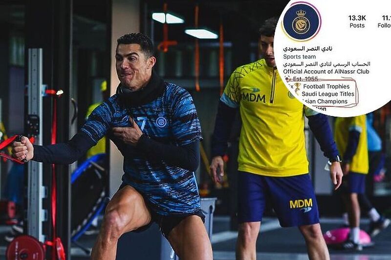 Ronaldo vrijedno trenira u Saudijskoj Arabiji (Foto: Instagram)