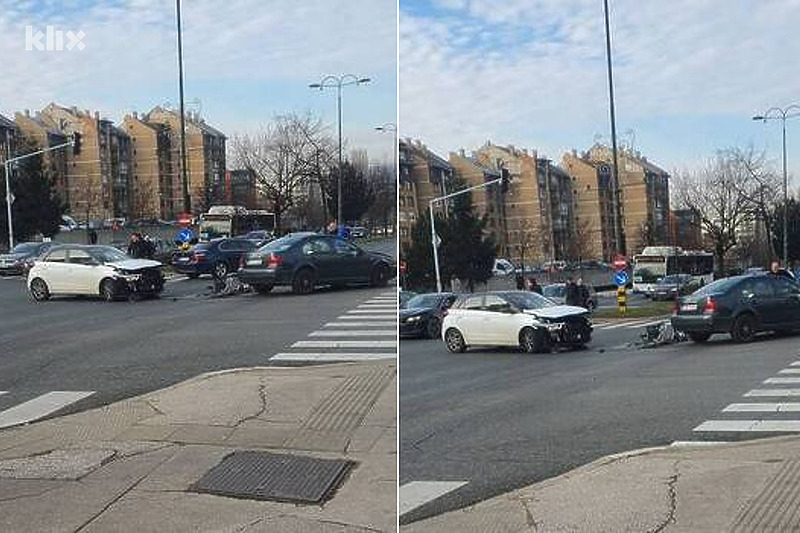 Saobraćajna nesreća na Saraj-polju, Novi Grad Sarajevo (Foto: Čitatelj)