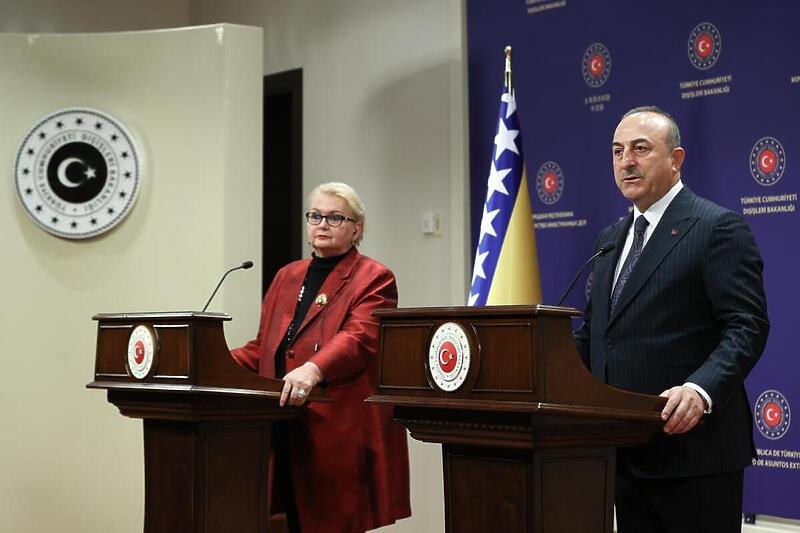 Ministrica Turković sa šefom diplomatije Turske Mevlutom Cavusogluom