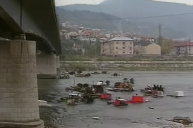 Elektrane na Drini u Goražu tokom rata (Screenshoot: Youtube)