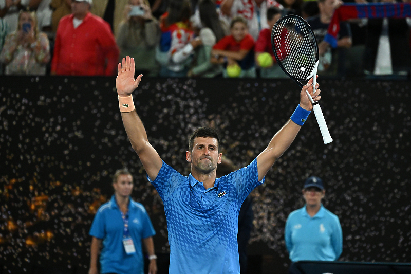 Novak Đoković nakon pobjede (Foto: EPA-EFE)