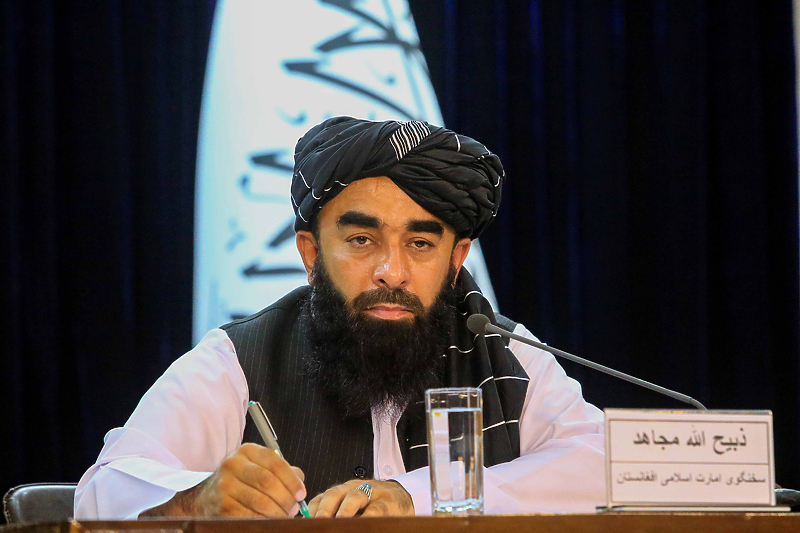 Zabihullah Mujahid, glasnogovornik talibanske vlasti (Foto: EPA-EFE)