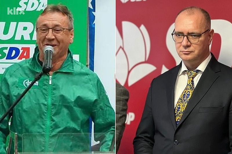 Abdić je kandidat za gradonačelnika Bihaća (SDA), a Lugavić za gradonačelnika Tuzle (SDP) (Foto: Klix.ba)