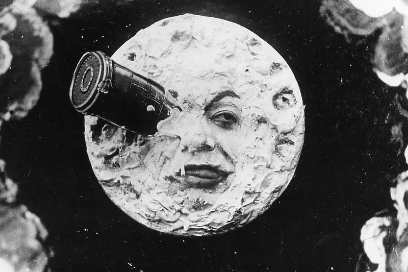 Scena iz filma "Izlet na Mjesec" Georgesa Mélièsa iz 1902. godine