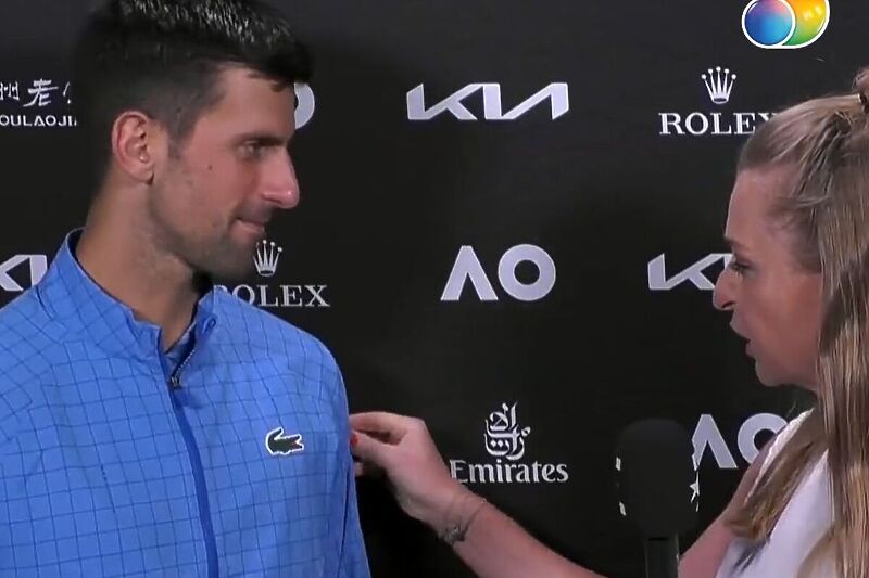 Novak Đoković i Barbara Schett (Foto: Screenshot)