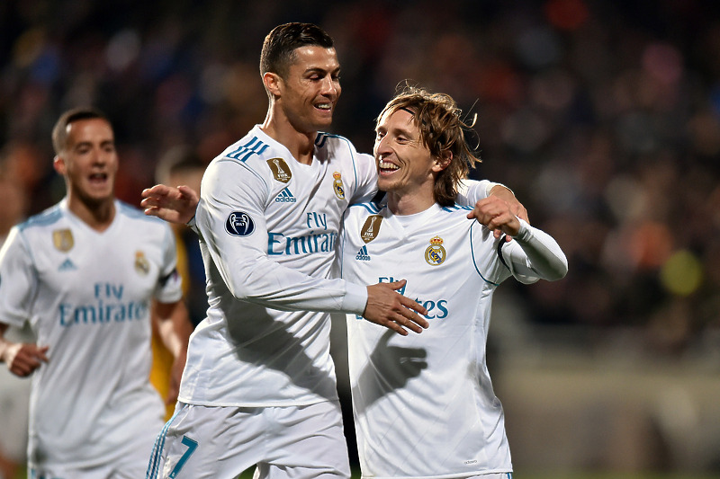 Ronaldo i Modrić u dresu Reala (Foto: EPA-EFE)