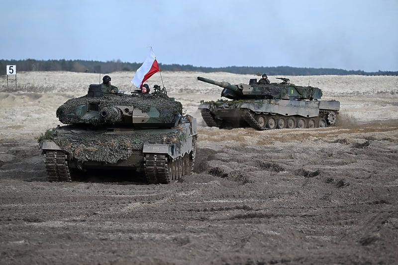 Poljski tenkovi Leopard 2 (Foto: EPA-EFE)