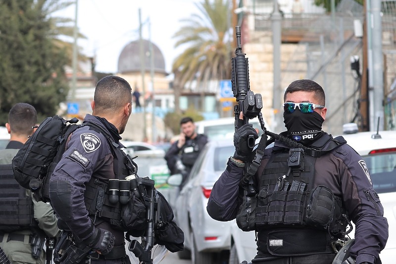 Izraelske snage sigurnosti na ulicama Jerusalema (Foto: EPA-EFE)