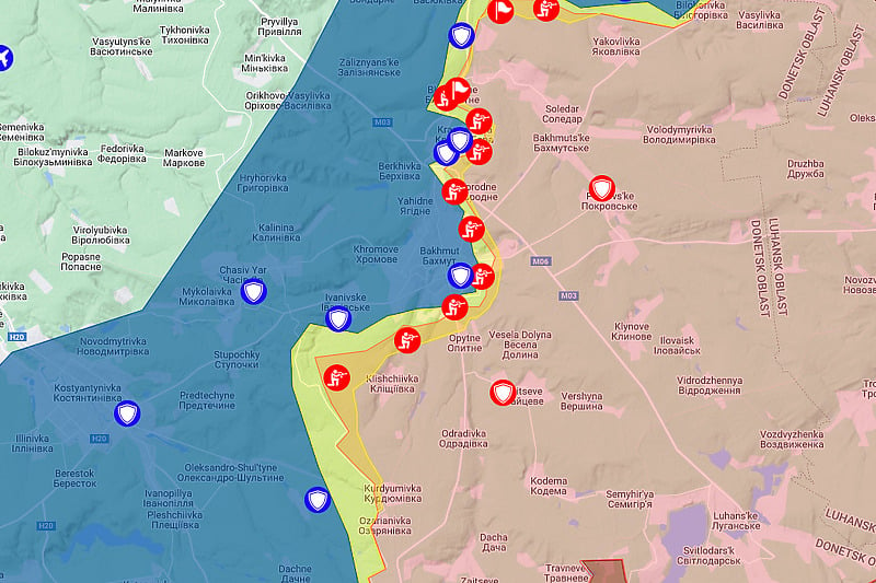 Trenutna situacija na frontu oko grada Bahmuta