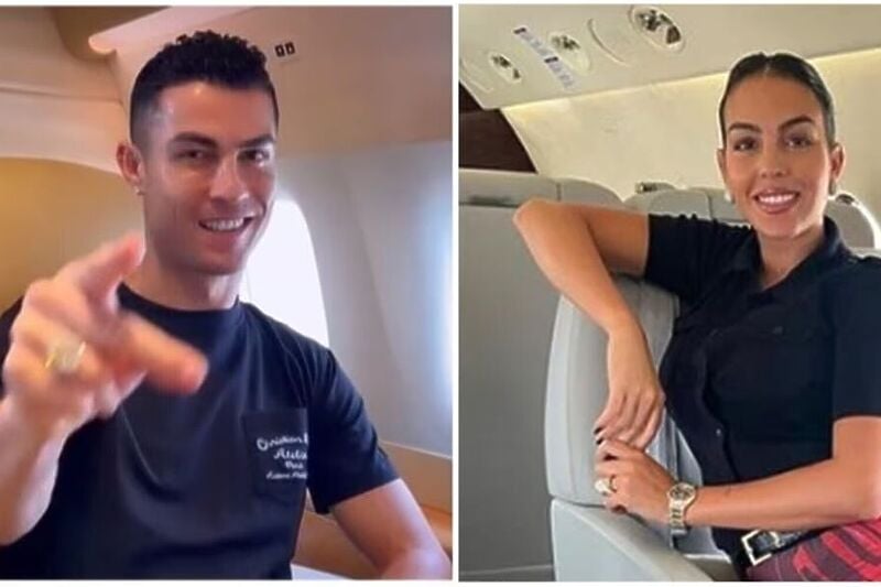 Ronaldo je posljednjih godina koristio avion  sa svojom partnericom Georginom (Foto: Twitter)