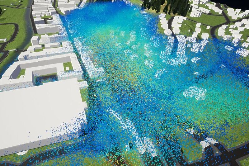 Simulacija razine zagađenja zraka u Geteborgu (Foto: Digital Twin Cities Centre)