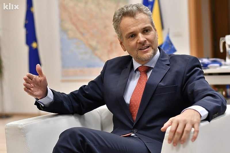 Šef Delegacije EU i specijalni predstavnik EU u Bosni i Hercegovini, ambasador Johann Sattler (Foto: I. Š./Klix.ba)