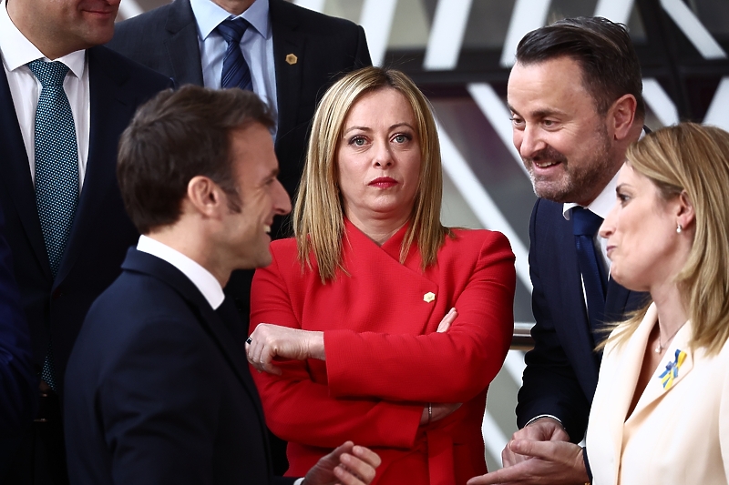 Meloni i Macron su se tokom sastanka Evropskog vijeća ignorisali (Foto: EPA-EFE)