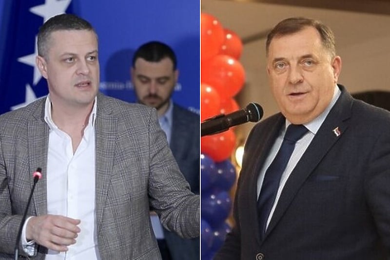 Vojin Mijatović i Milorad Dodik