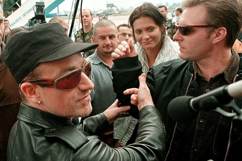 Bono u Sarajevu 1997. godine (Foto: EPA-EFE)