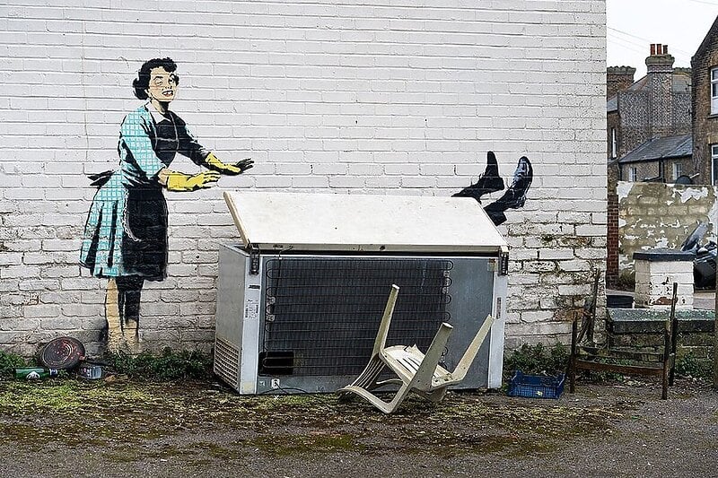 Grafit kojeg je Banksy uradio (Foto: Twitter)