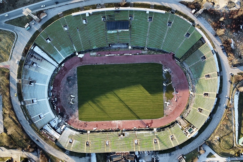 Stadion Koševo iz zraka (Foto: D. S./Klix.ba)