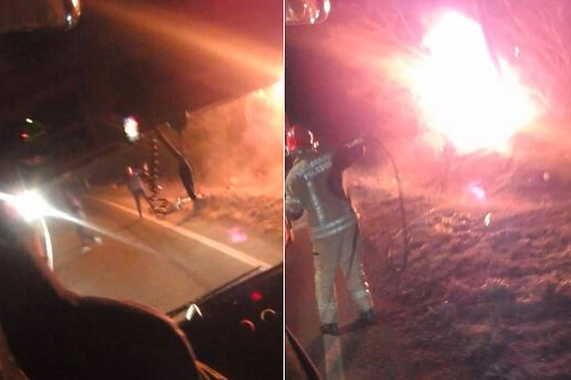 Facebook: Vatrogasci Prijedor / Fotografije sa mjesta nesreće