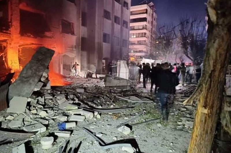 Rezultati napada u Damasku (Foto: Twitter)