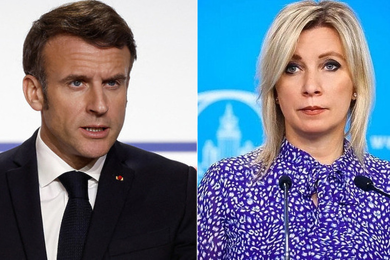 Emmanuel Macron i Marija Zaharova