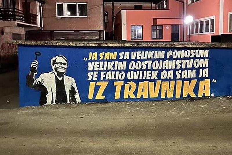 Mural za Ćiru Blaževića u Travniku (Foto: Screenshot/Instagram)
